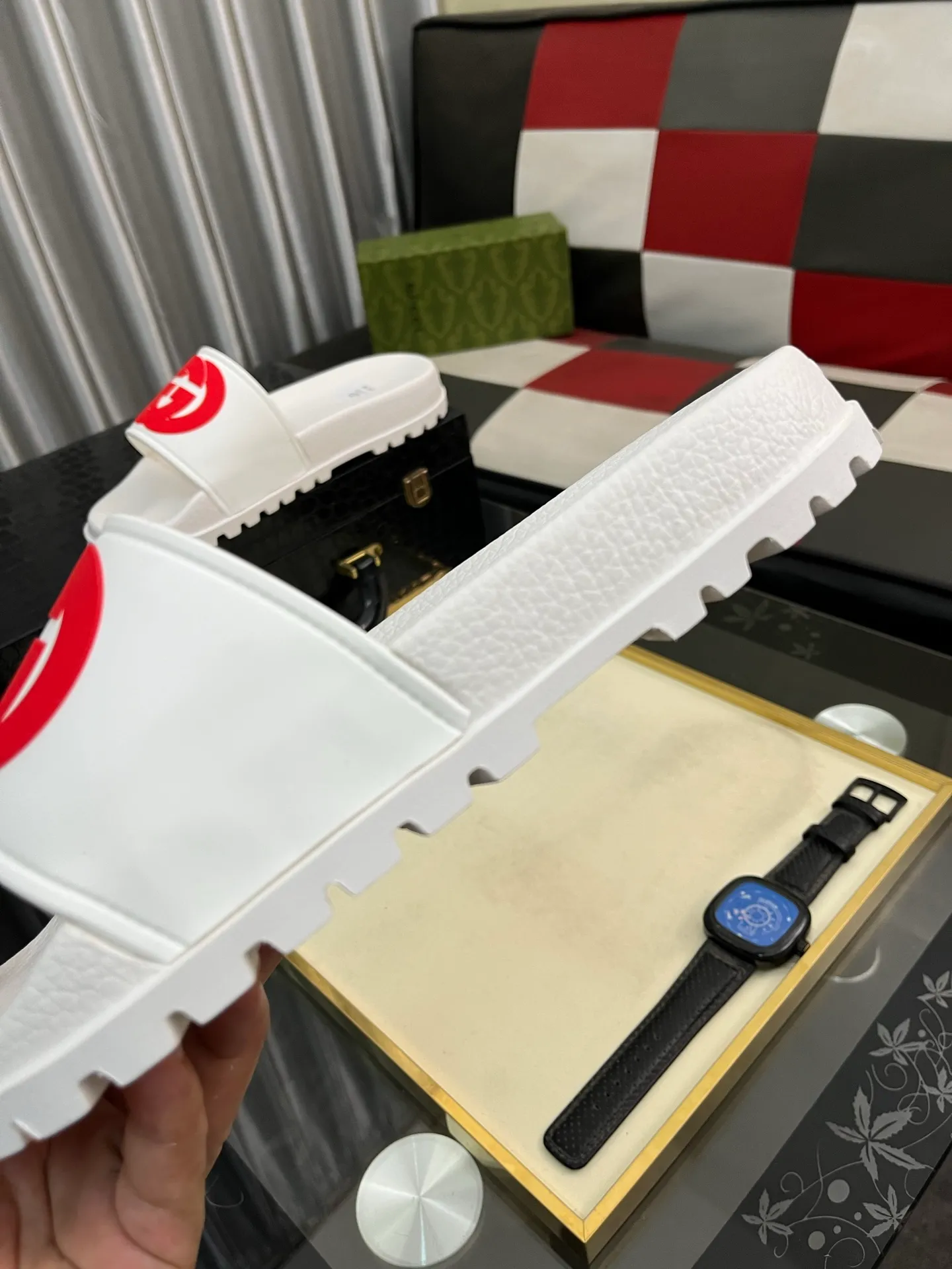 Men's men's shoes💰260⌚️⌚️ＧＵＣＣＩ.Gucci.Official website 1:1 popular slippers hot sale! Original original material 🩴 SIZE: 38-46 (45.46 non-refundable)